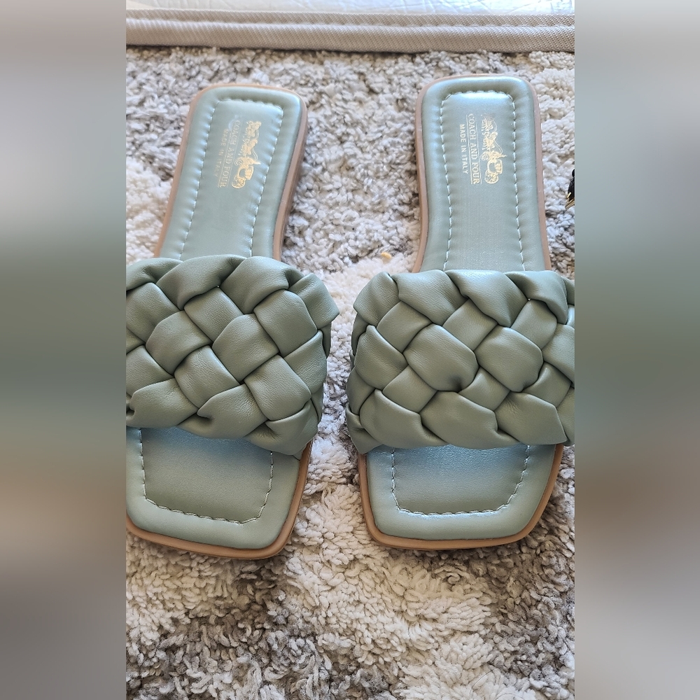 Coach Woven Sandals